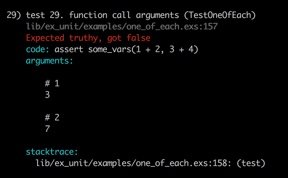 ExUnit Bare Assertion Diff